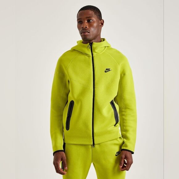 Nike Tech Fleece Windrunner Hoodie Obsidian Green Black Men's Large Tall New NSW - Picture 2 of 13